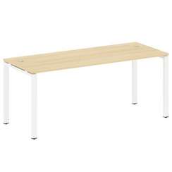 Metal System Стол письменный на П-образном м/к БП.СП-5 Акация Лорка/Металл Белый 1800*720*750