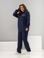 Костюм с брюками КБис-055/тсиний-п