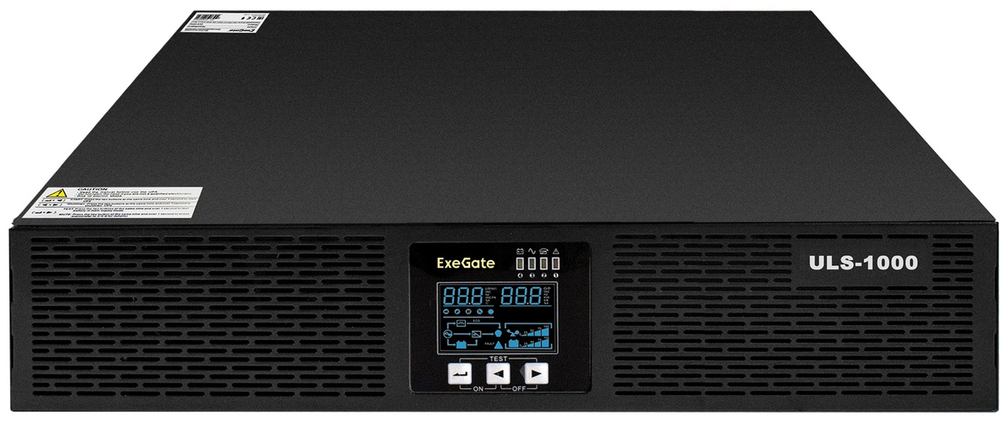 Источник бесперебойного питания  Exegate PowerExpert ULS-1000.LCD.AVR.C13.USB.RS232.SNMP.2U