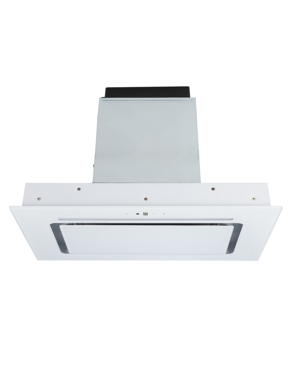 Кухонная вытяжка MACBI MC60TL 1200 м3/ч WHITE с пульт д/управления Белое стекло, полновстраиваемая