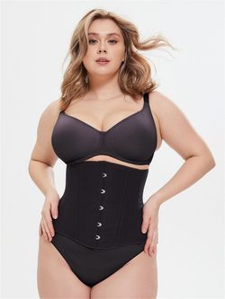 Черный матовый корсет для больших размеров