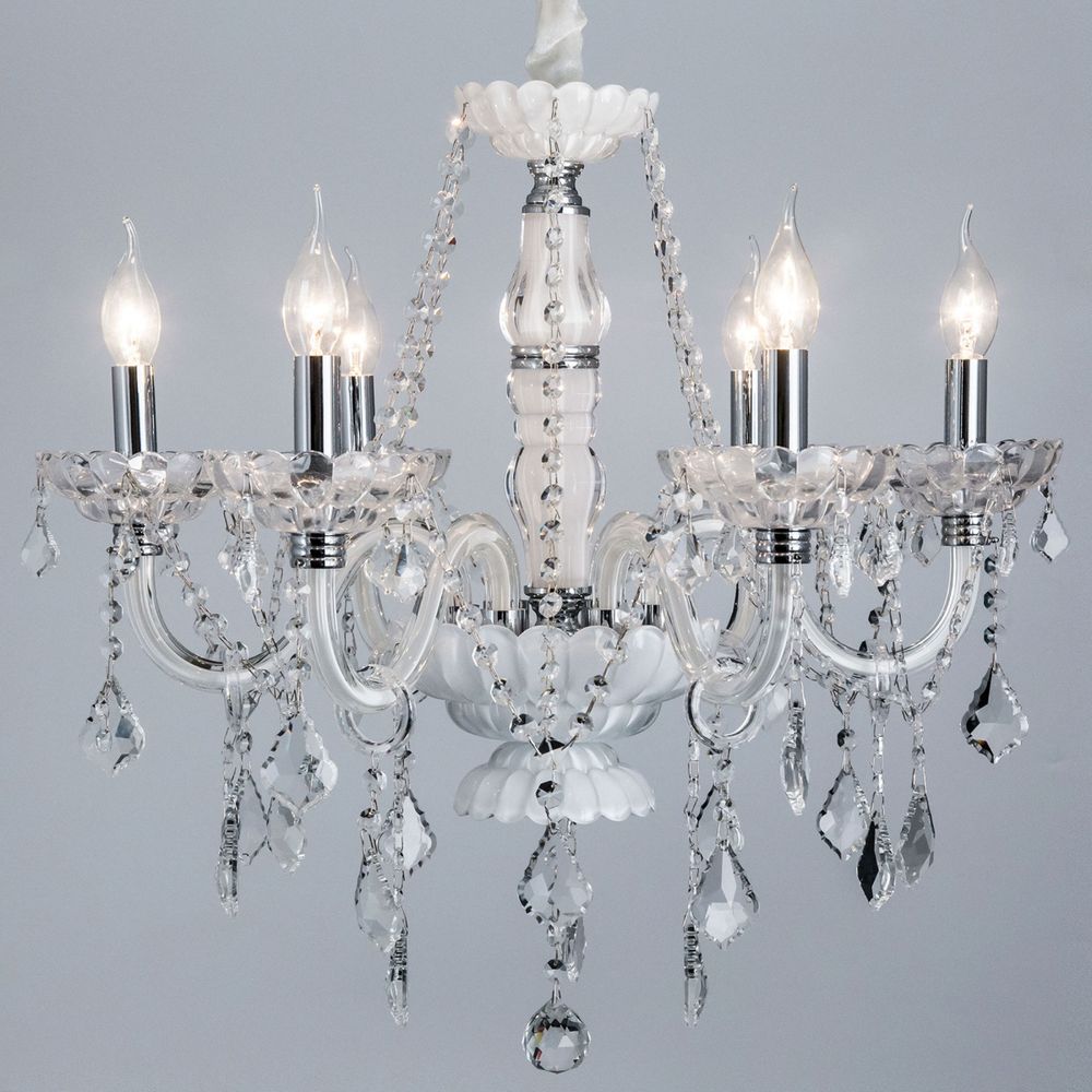 Citilux Финка CL353161 Люстра стеклянная подвесная Белая