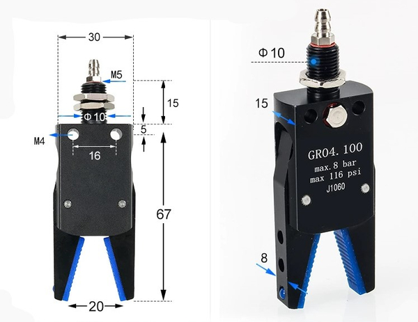 mini-A J1060APM10 – Мини захват литника