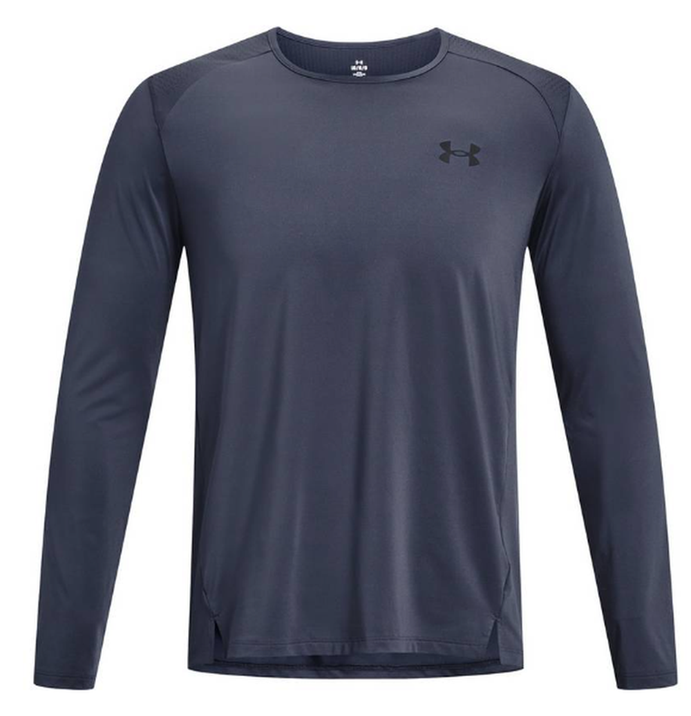 Теннисная футболка Under Armour Armourprint Long Sleeve - Gray