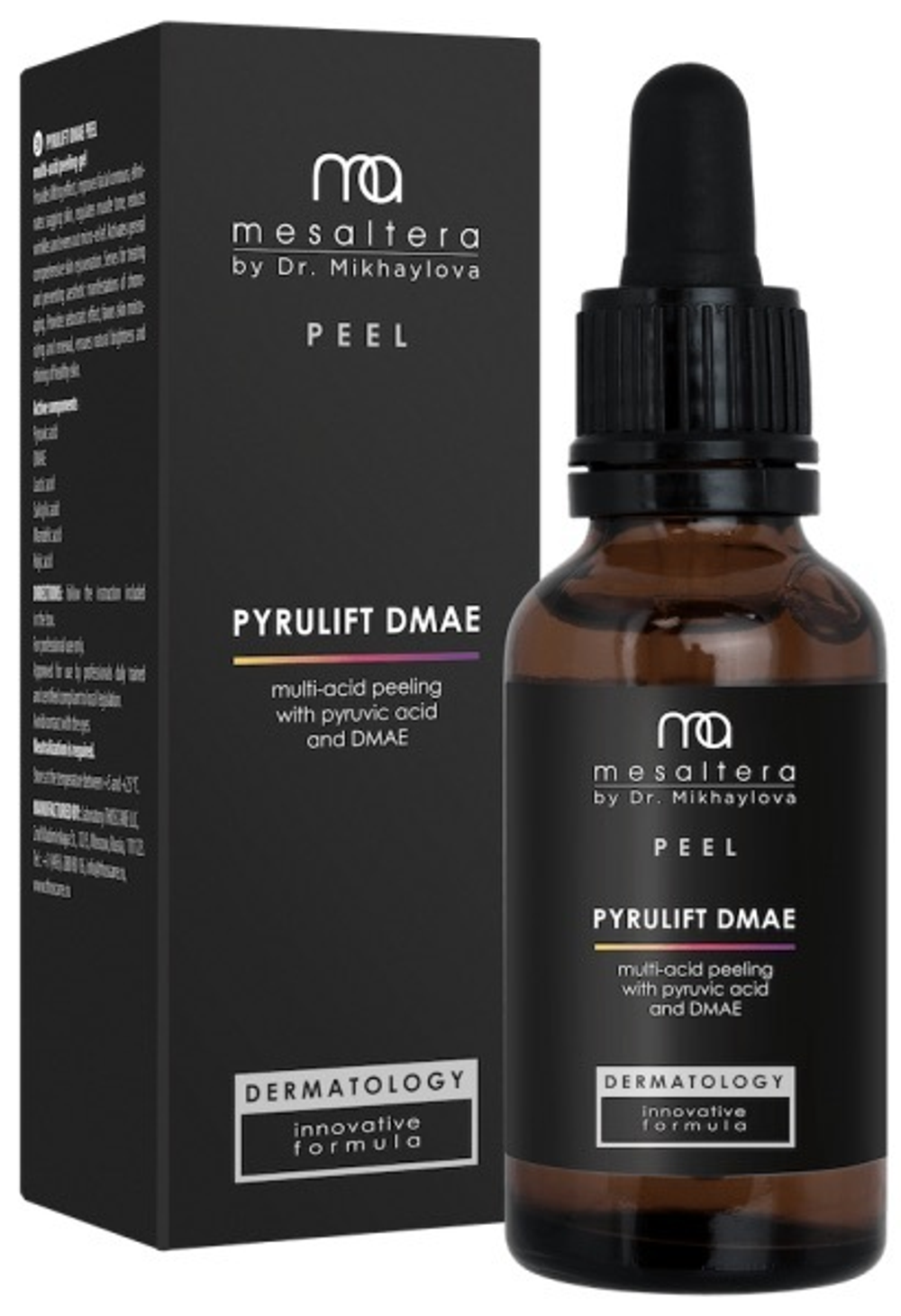 MESALTERA BY DR. MIKHAYLOVA PYRULIFT DMAE PEEL / Мультикислотный пилинг с эффектом лифтинга pH 2,0 / 30 мл