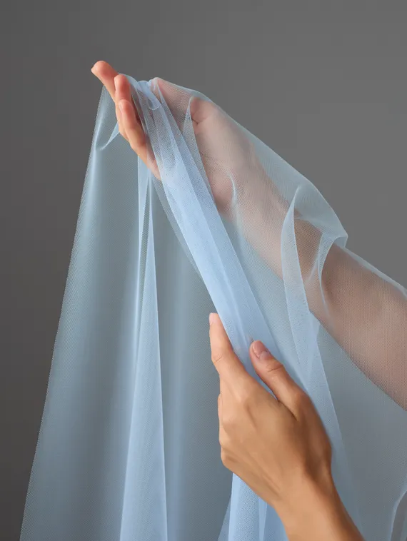 Бюстовая неэластичная сетка Lauma оптом, арт.480, голубой 3090