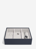 Органайзер для часов и аксессуаров Stackers Classic Watch Accessory Layer, 3 отделения - Mink (#stackers #bam #органайзердляочков #органайзер_для_очков / Искусственная кожа / White / белый / White / Китай / 6 / 300 / 300)