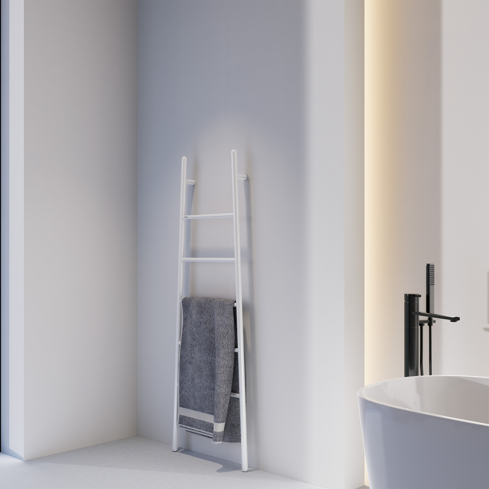 Полотенцесушитель электрический ABBER Treppe AH4705MW белый матовый