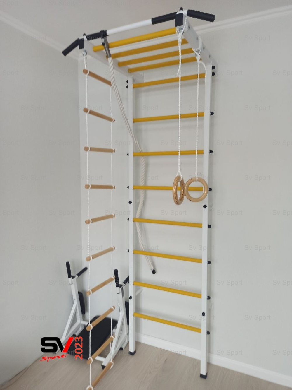 Монтаж шведской стенки Sv Sport в бетонные, кирпичные стены