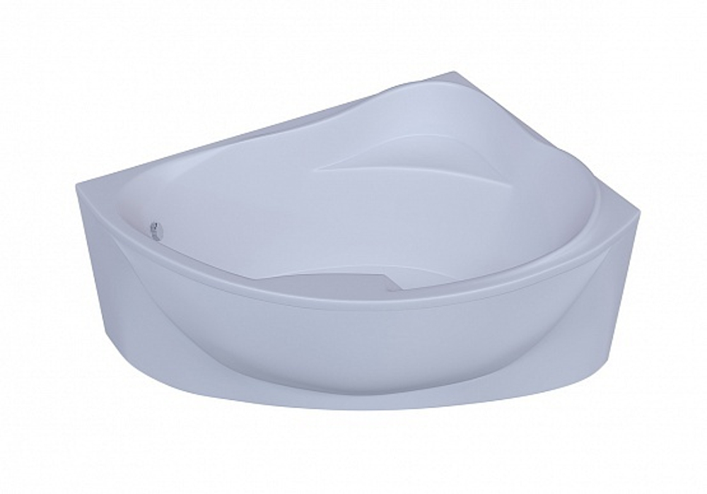 Акриловая ванна Aquatek (Акватек) Альтаир 158x120 R, с каркасом, с фронтальной панелью, со сливом-переливом