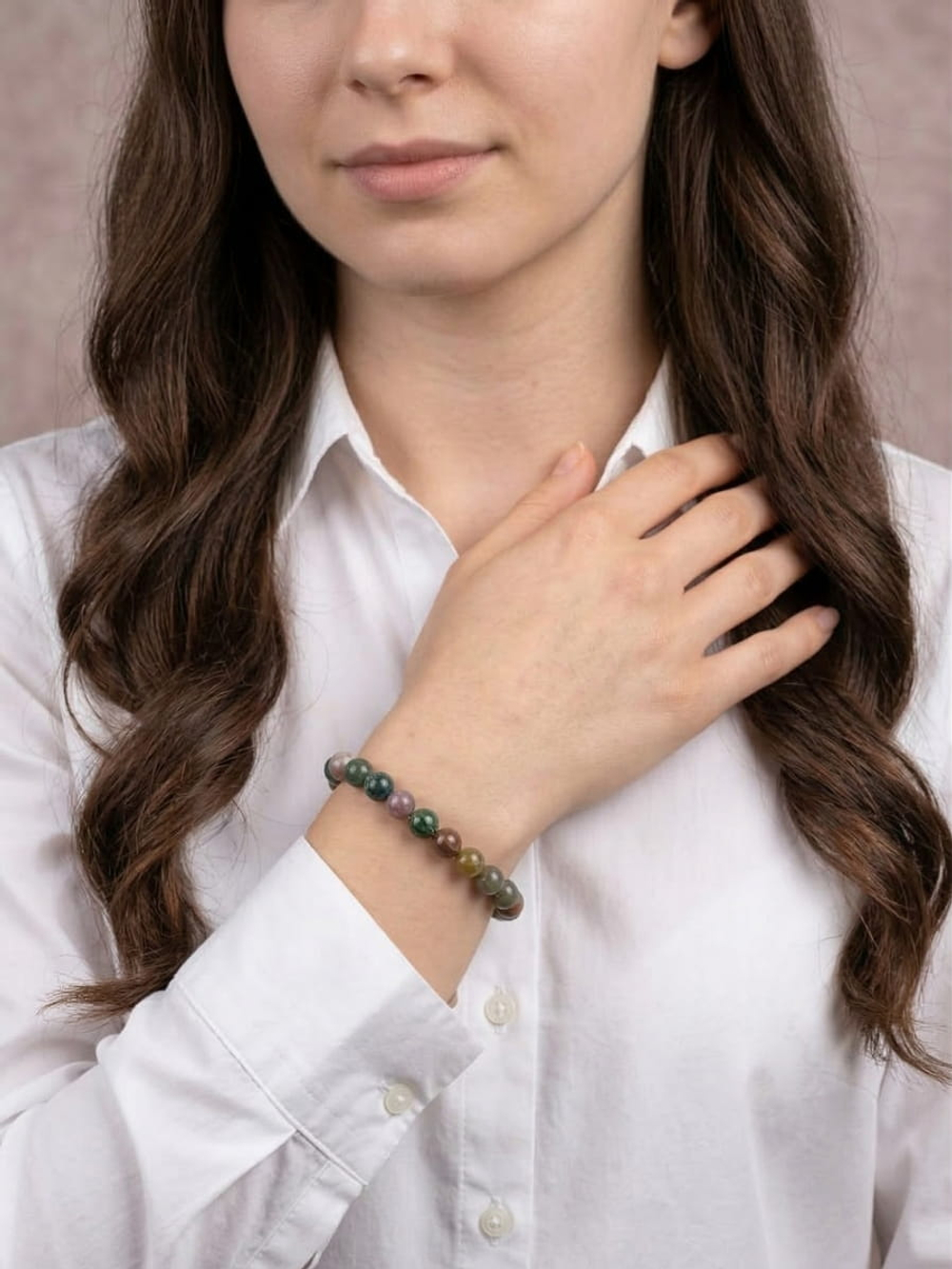 Браслет из камня Яшма 8 мм