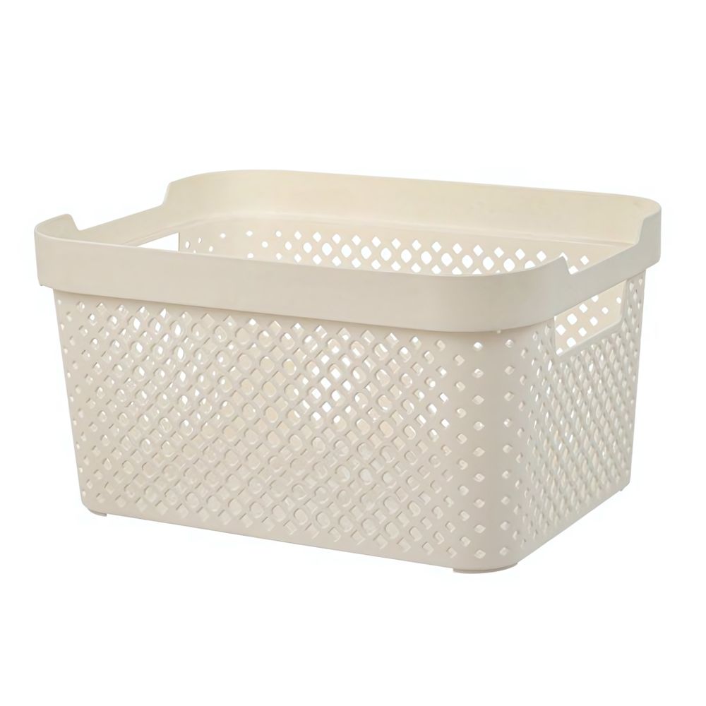 Корзина для хранения Plast Team STOCKHOLM, 5 л молочный туман