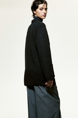 H&M Шерстяной кардиган, темно-серый