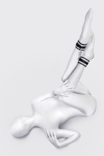 Серебристо-черные оковы ToyFa Anonymo 310157