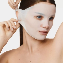 Противоотечная тканевая маска с фиксацией за ушами, SKINOSOPHY