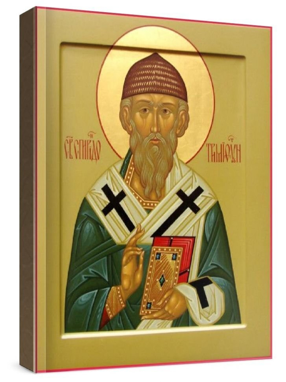 Спиридон Тримифунтский (рукописная икона)