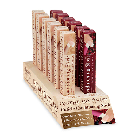 Карандаш кондиционер для кутикулы 6 штук с экстрактом граната, 6 штук с экстрактом ванили. 12 штук в упаковке.