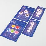 Свечи Лапки, Ассорти, 2,5 см, 5 шт.