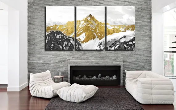 Модульная картина "Золотая гора"