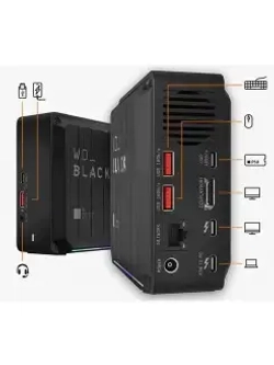 Внешний SSD WD BLACK D50 Game Dock 1ТБ (WDBA3U0010BBK-EESN)