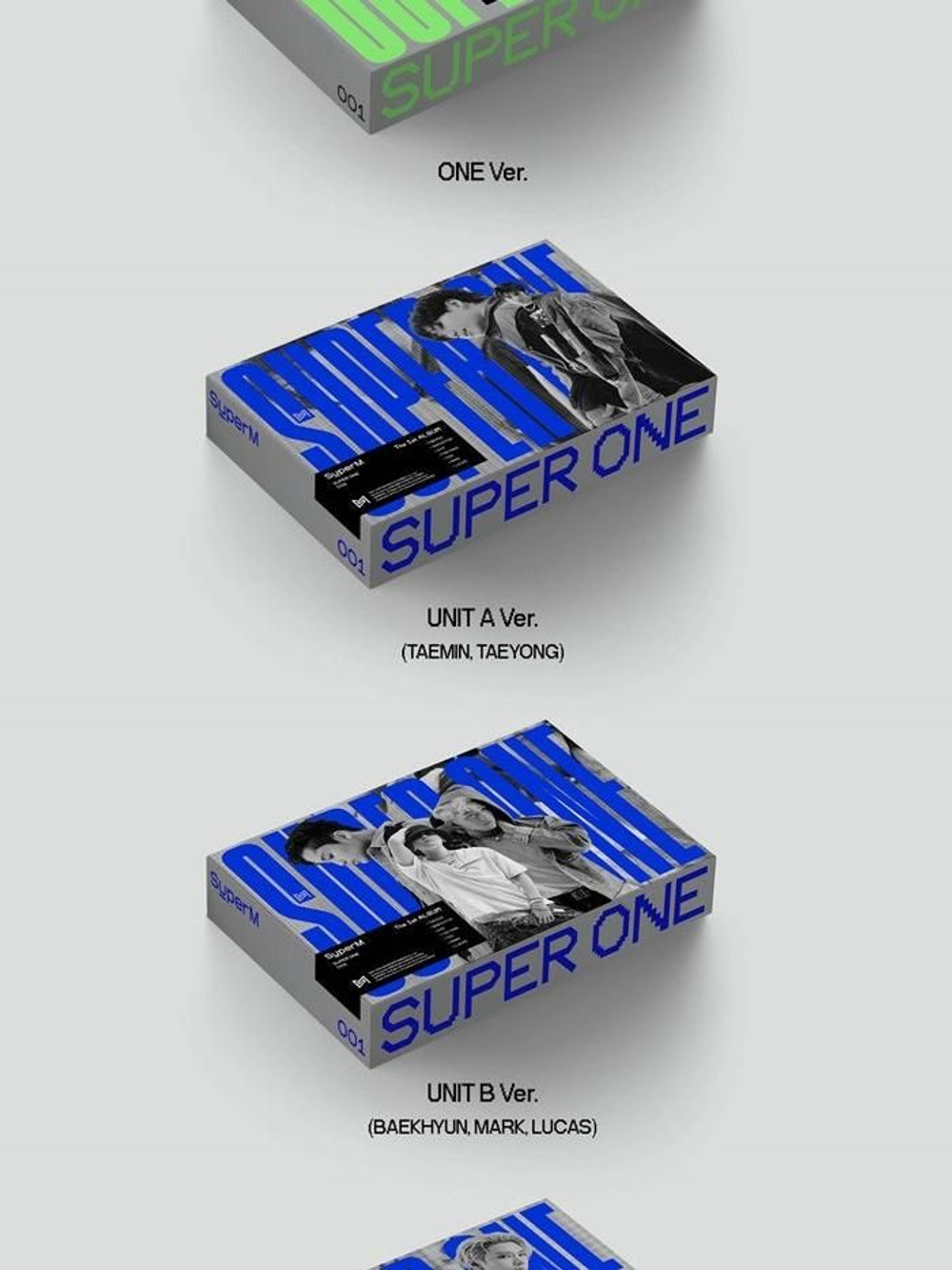 Альбом SupreM - Super One 1st Album KOREA RELEASE 5 Version SET