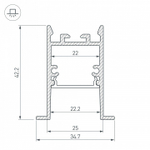 Профиль встраиваемый Arlight SL-COMFORT 031764