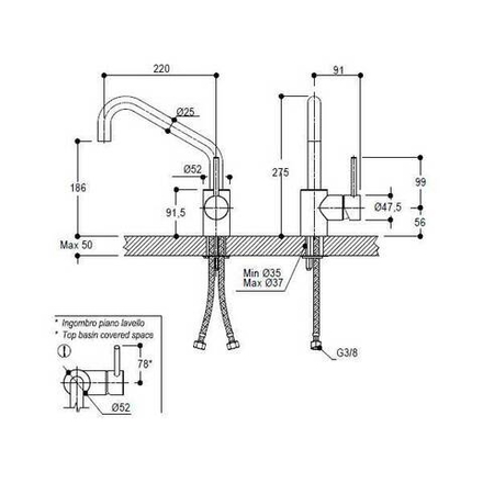 Дизайнерский смеситель Ritmonio One Of These Days E0CU64CRL