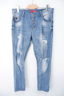 Джинсы Goocec с рваным эффектом 46 размер