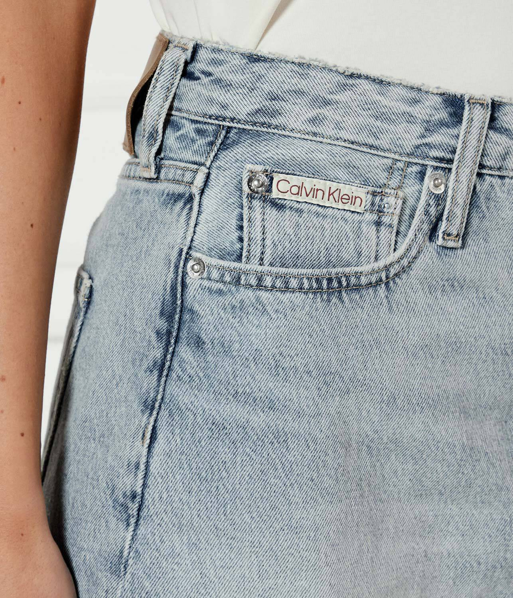 Джинсовая юбка Calvin Klein Jeans - голубой(J20J224534)