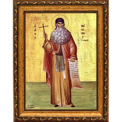 Максим Грек Преподобный. Икона на холсте.