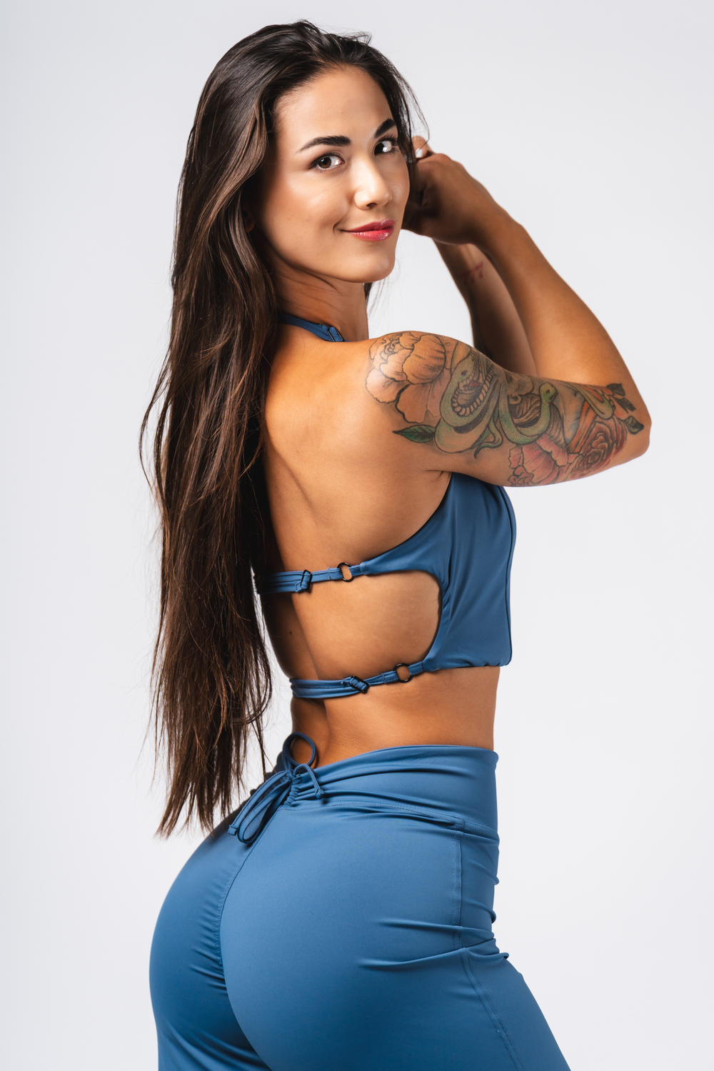 Топ Deni x NEBBIA Sports Crop Tank 309 Голубой