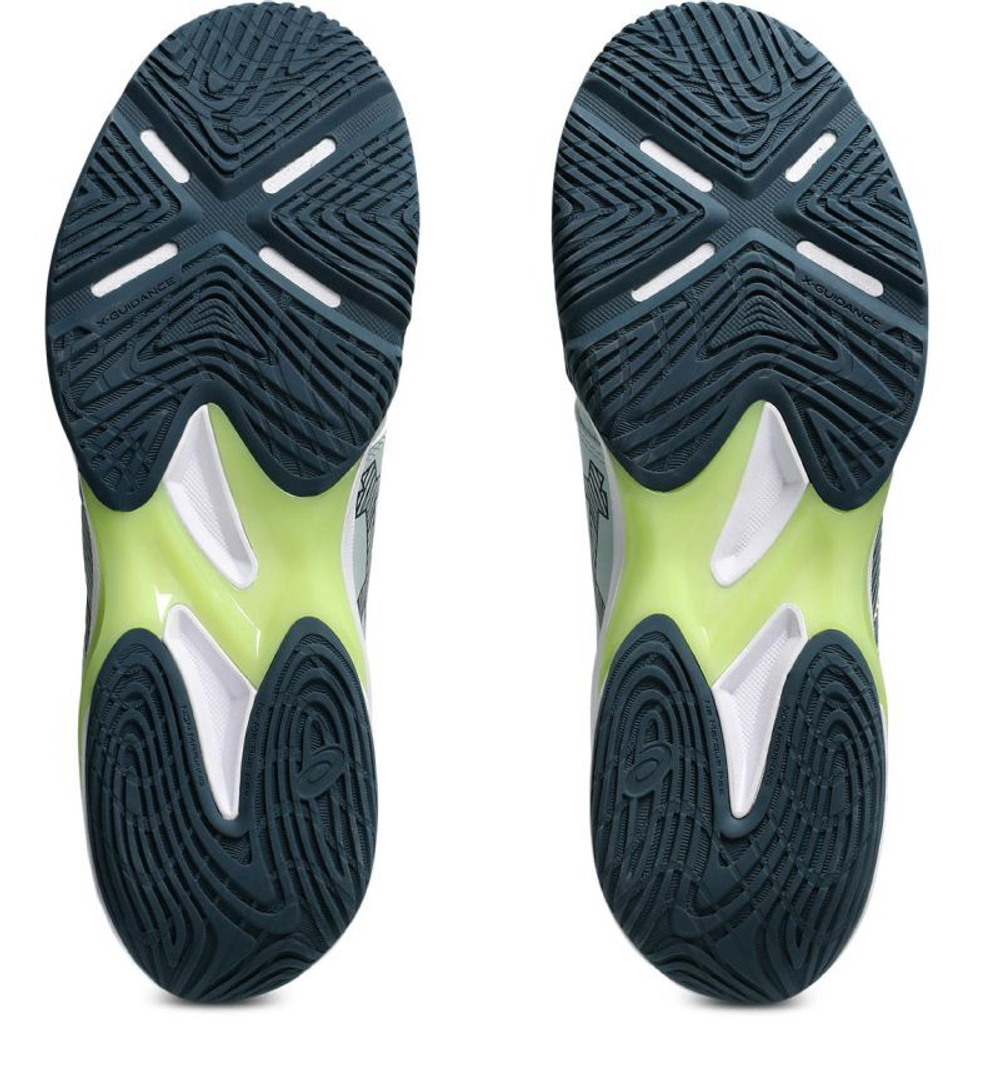 Мужские кроссовки для бадминтона/сквоша Asics Blade FF 2 - lichen rock/tranquil teal
