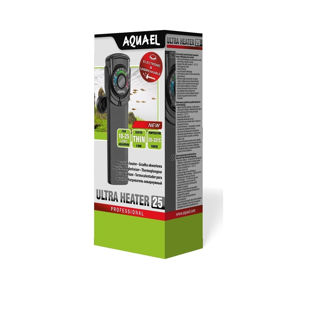 Нагреватель AQUAEL  ULTRA HEATER  25 W (Пластиковый небьющийся)
