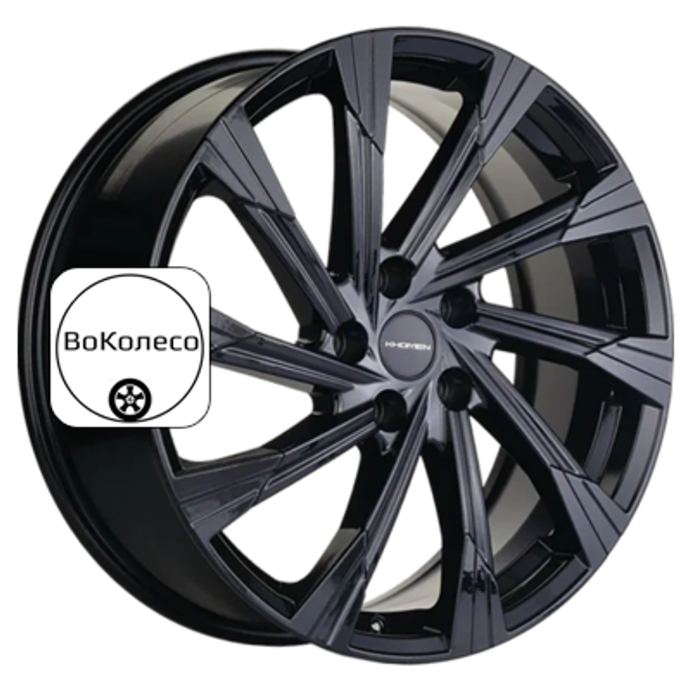 7,5x19/5x114,3 ET38 D67,1 KHW1901 (Outlander) Black Khomen Wheels