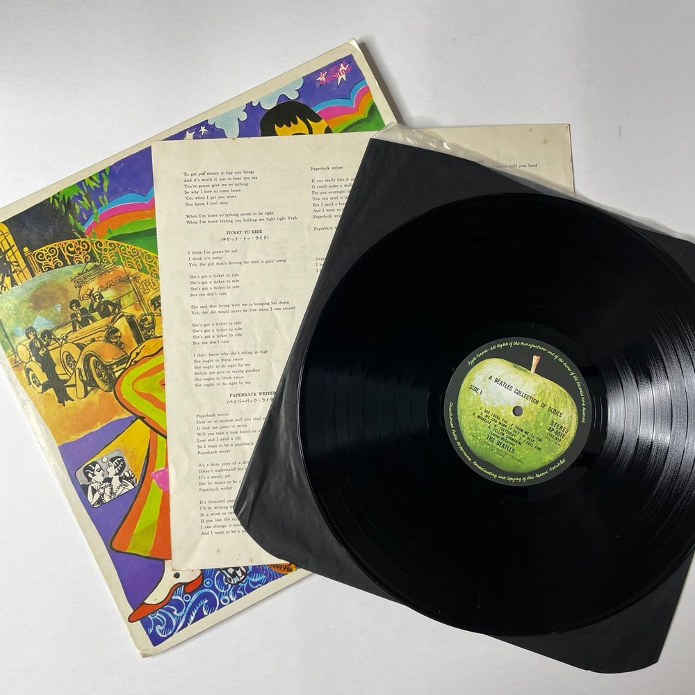 Винтажная виниловая пластинка LP A Collection Of Beatles Oldies (Japan 1973) (No Obi) Paperback Writer