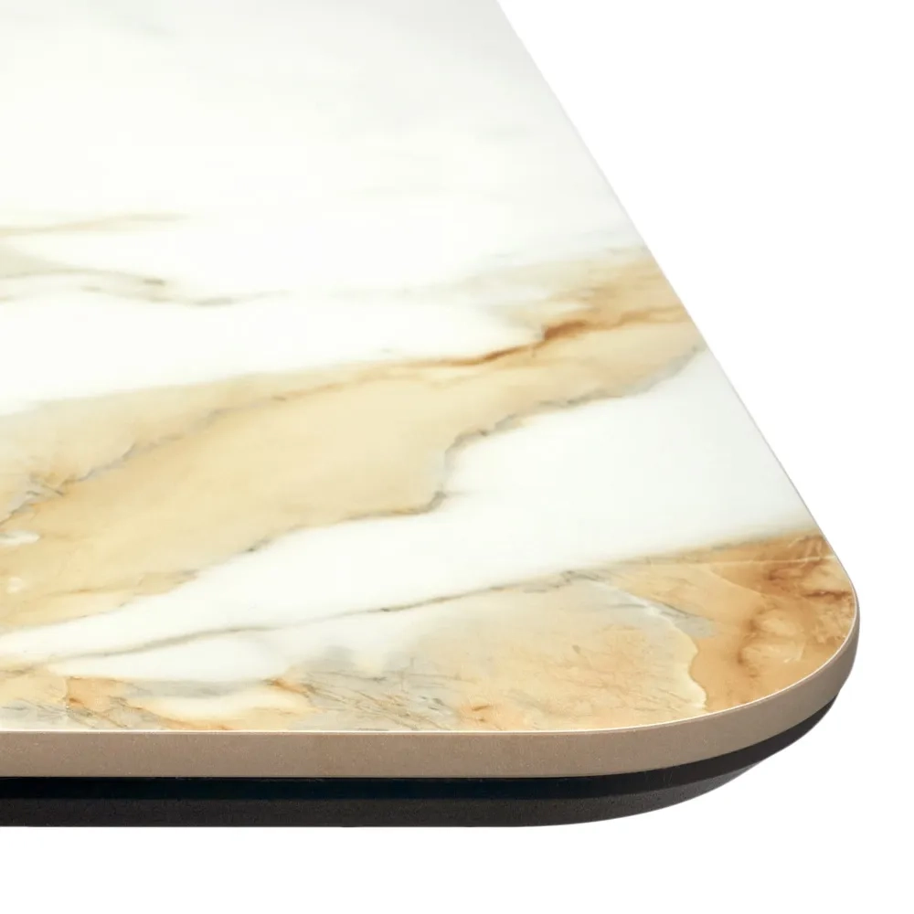 Стол Bradex Home Festa 140x85x77см, керамогранит Calacatte gold