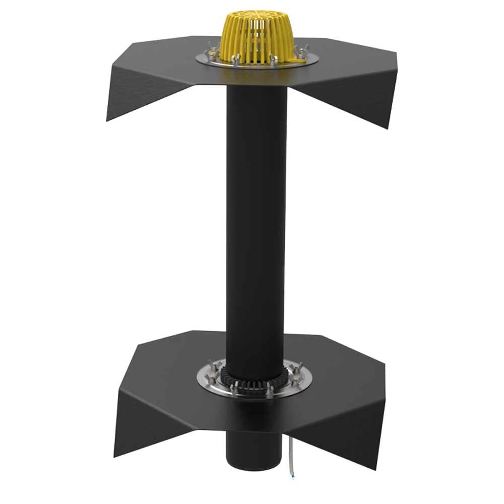 Воронка кровельная двухуровневая с полимербитумным полотном ТП-09.100/6/B-Э