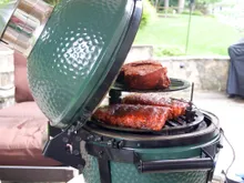 Керамический гриль Big Green Egg 2XL (самый большой) на модульной подставке, 73 см