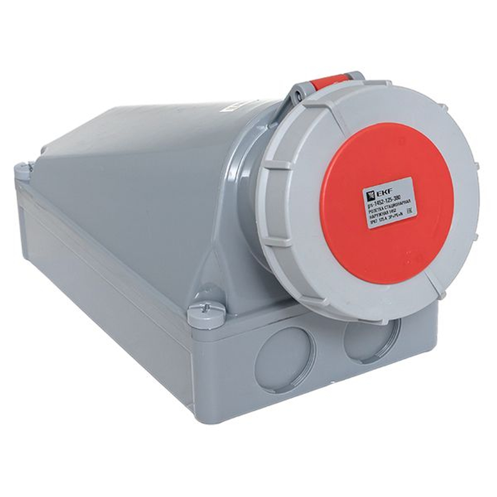 Розетка стационарная наружная 1452 3Р+РЕ+N 125А 380В IP67 EKF PROxima