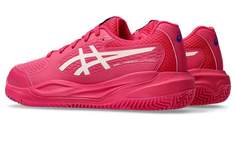 Детские теннисные кроссовки Asics Gel-Resolution X GS Clay - bright rose/cream