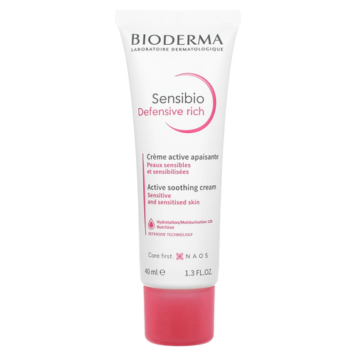 Bioderma, Sensibio Defensive Rich, активный успокаивающий крем, 40 мл (1,3 жидк. унц.)