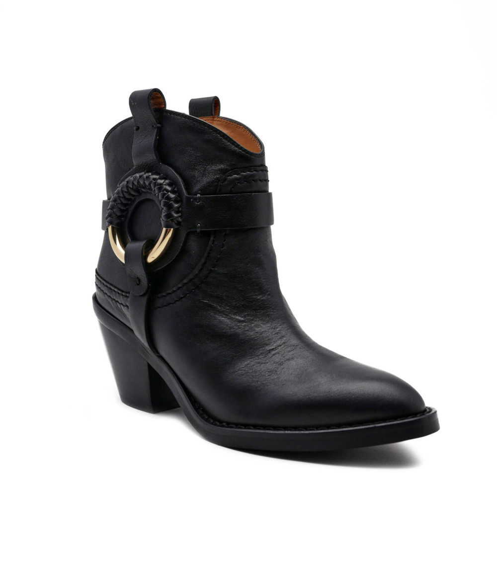 Кожаные ботильоны See By Chlo\u00e9 - черный(SB39065A 16022)