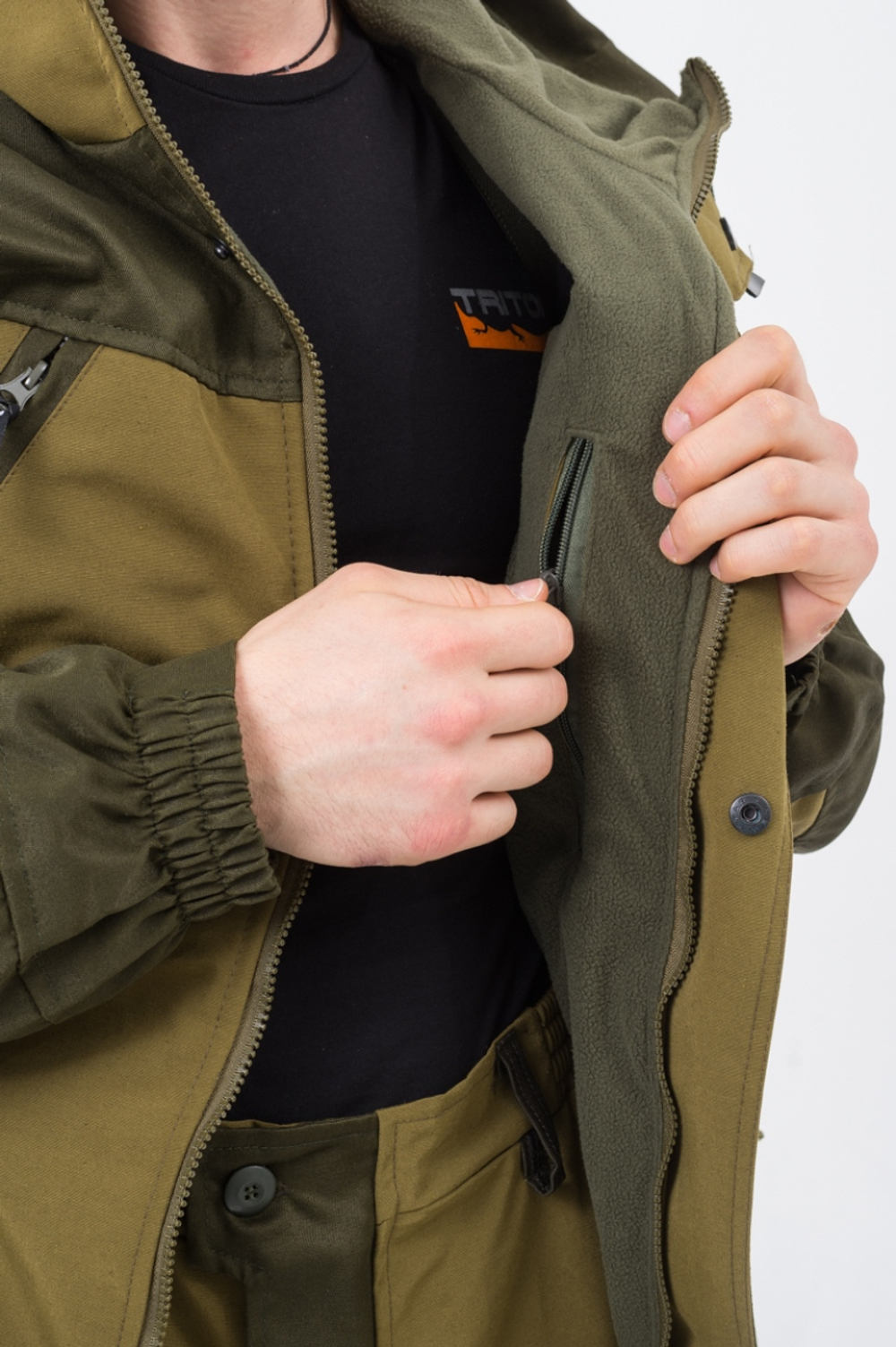 Демисезонный мужской костюм Onerus Горный -5 (Палатка, флис) Хаки