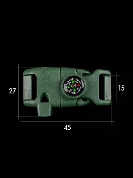 Фастекс со свистком, огнивом и компасом