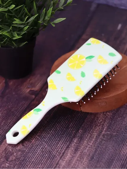 Расческа iLikeGift Granite lemon green