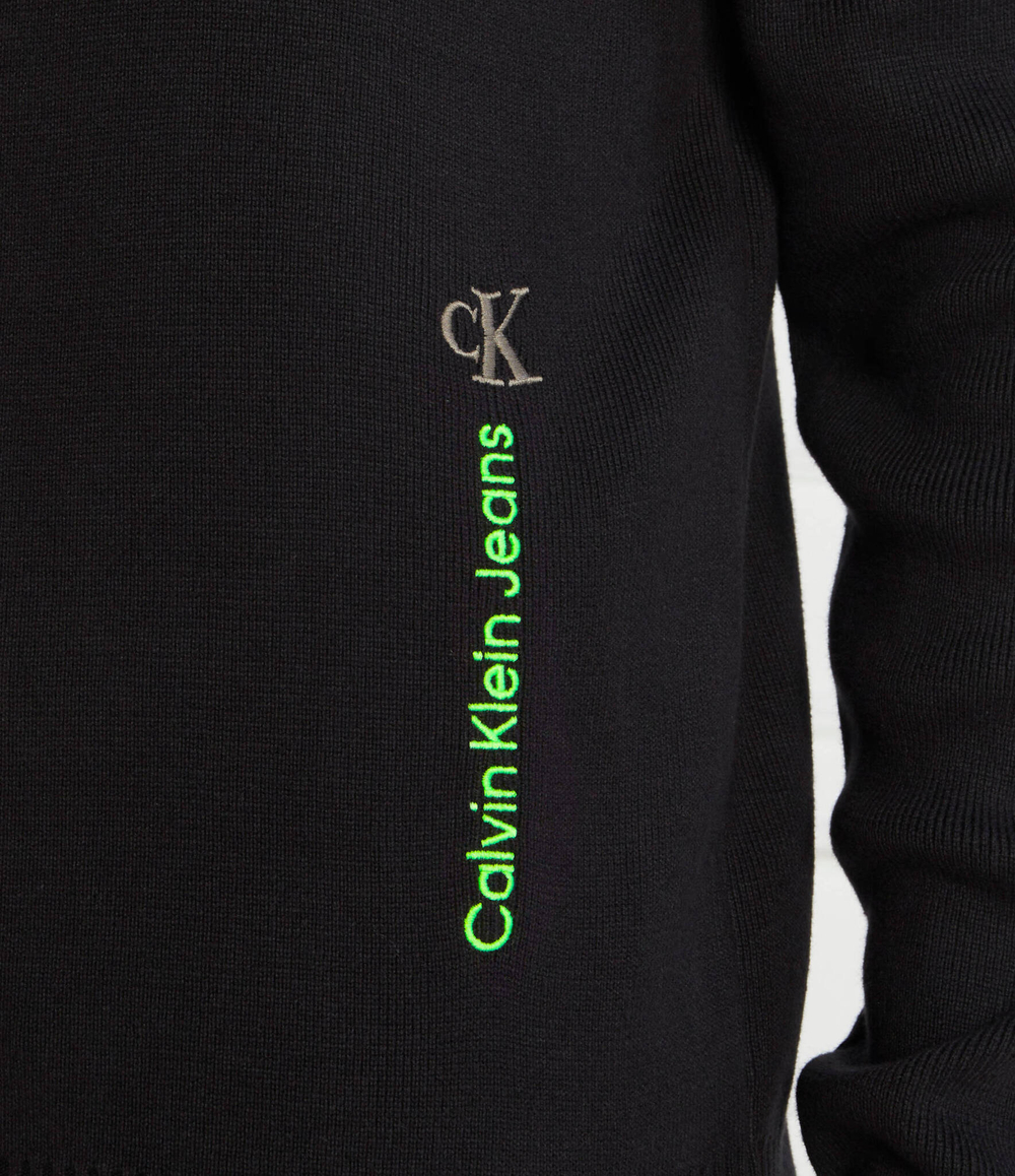 Худи VERTICAL INSTITUTIONAL CALVIN KLEIN JEANS - черный(J30J323977)