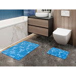 Набор ковриков д/ванной Shahintex Vintage  60*100+60*50 синий (02)
