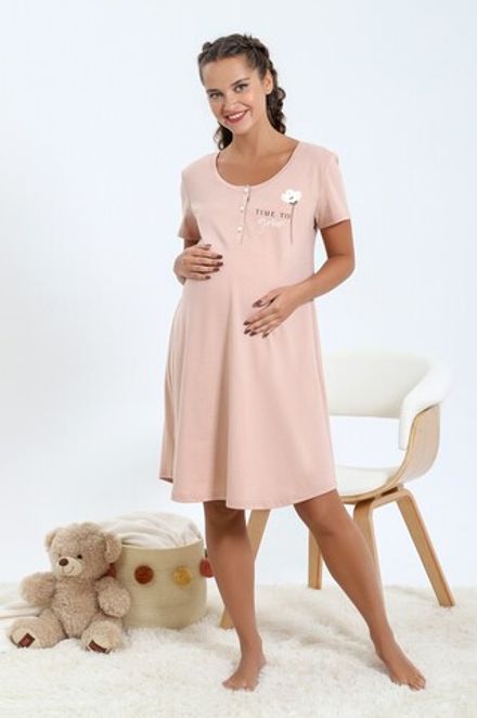 Сорочка ночная женская Хлопушек-1 Виотекс БЕЖЕВЫЙ