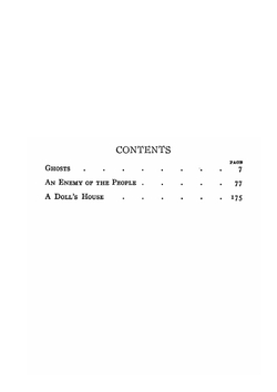 A Doll's house; Ghosts; An enemy of the people | Henrik Ibsen