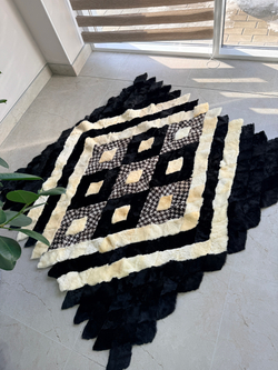 Меховой Коврик прикроватный накидка на кресло из овчины